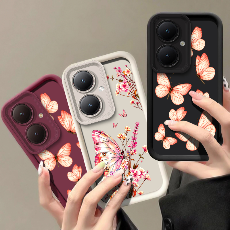 เคสโทรศัพท์ลายผีเสื้อและดอกไม้ - Vivo Y28 บทวิจารณ์และราคา