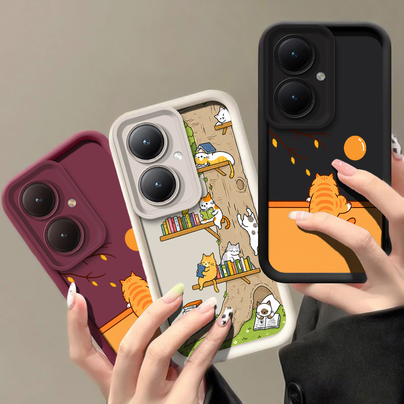 เคสโทรศัพท์ลายแมวน่ารักสีสันสด - Vivo Y28 บทวิจารณ์และราคา