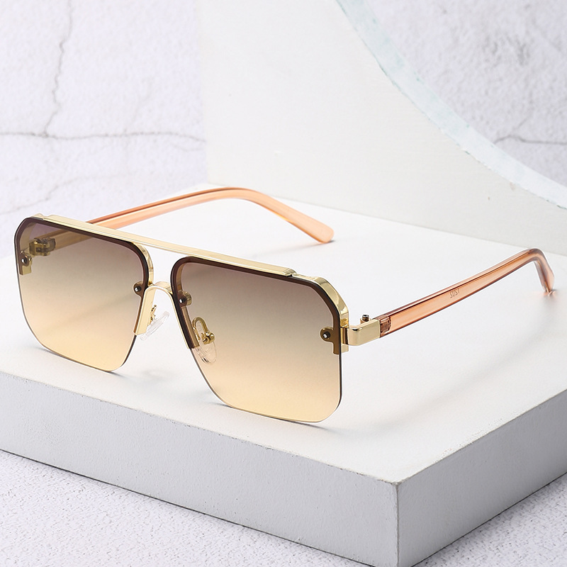 แว่นกันแดดทรงครึ่งกรอบไล่เฉดสี - Luxury Zone บทวิจารณ์และราคา